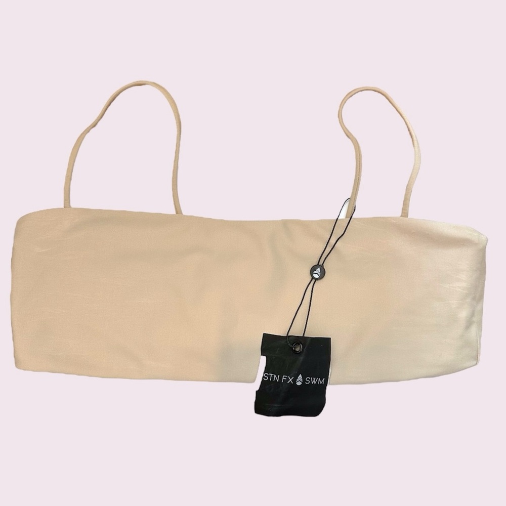 NWT stone fox swim bliss top - toast